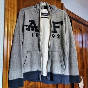 Abercrombie and Fitch Men Full Zip Hoodie, Size S